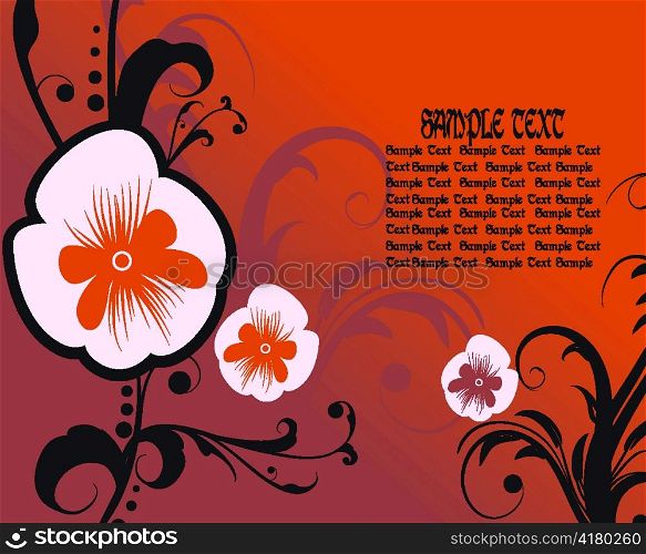 vinatge floral background