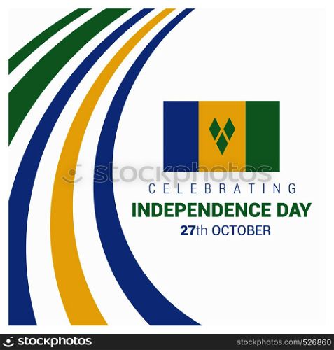 Vincent Independence day design vector