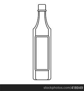 Vinegar bottle icon. Outline illustration of vinegar bottle vector icon for web. Vinegar bottle icon, outline style