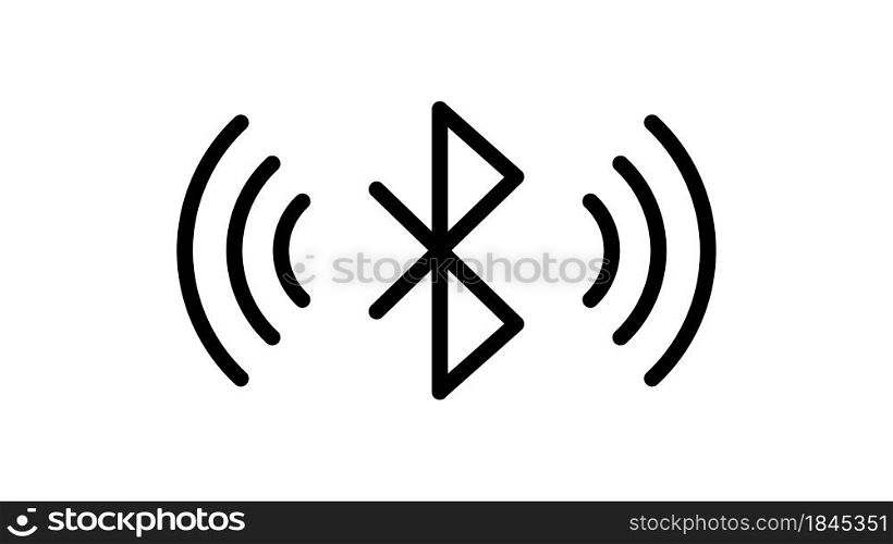 Vinnytsia, Ukraine - September 2, 2021: Bluetooth icon. Wireless technology.
