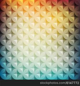 Vintage abstract pattern. Vintage abstract circle pattern with decorative geometric and abstract elements. Vector colorful background
