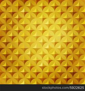 Vintage abstract pattern. Vintage abstract gold pattern with decorative circle abstract elements. Vector colorful background
