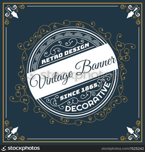 Vintage background label Design Template,Vector Illustration