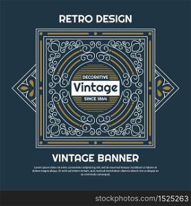 Vintage background label Design Template,Vector Illustration
