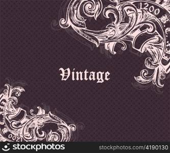 vintage background vector illustation