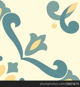 vintage background - Victorian tile in vector