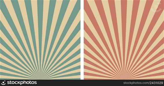 vintage background with rays, Retro Set sunrise, Sun Rays, vector template