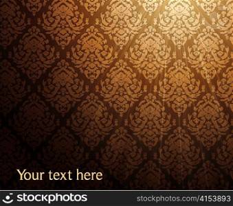 vintage baroque floral background with rays