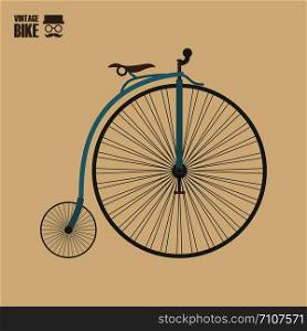 vintage bicycle, retro and pastel style
