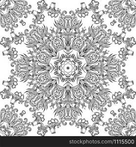 Vintage black and white seamless texture with a floral pattern for invitations, backgrounds and your design