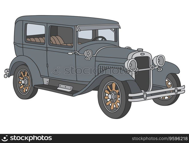 Vintage car vector image