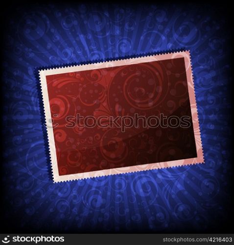 Vintage card on abstract background. eps10 vector