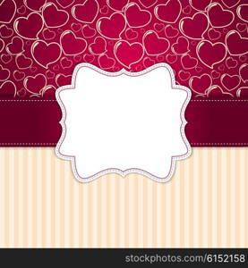 Vintage Card with Frame Vector Illustration EPS10. Vintage Card with Frame Vector Illustration