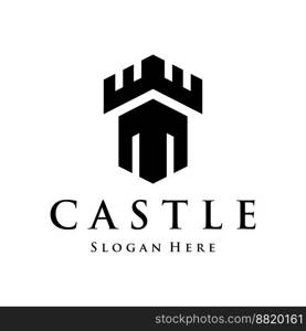 Vintage castle logo creative design,Ancient heritage castle.Logo for business,and museum.