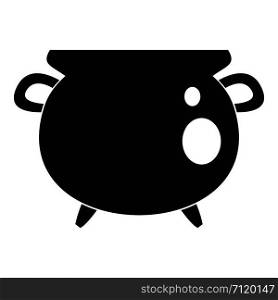 Vintage cauldron icon. Simple illustration of vintage cauldron vector icon for web design isolated on white background. Vintage cauldron icon, simple style
