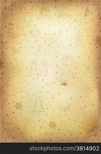 Vintage Christmas Background. Vector