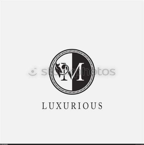 Vintage Circle M Letter Logo Icon. Classy Ornate Leaf Shape design on black and white color for business initial like fashion, Jewelry, Beauty Salon, Cosmetics, Spa, Hotel and Restaurant.