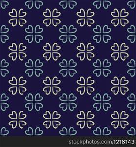 Vintage clovers pattern. Textile and wallpaper design. Vintage clovers pattern. Textile and wallpaper design.