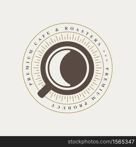 vintage coffee badges and labels.Vector eps10