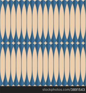 Vintage colored simple seamless pattern. Background with paper fold and 3d realistic shadow.Retro fold blue clubs.