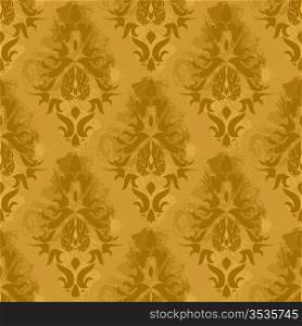 Vintage damask wallpaper , vector seamless pattern