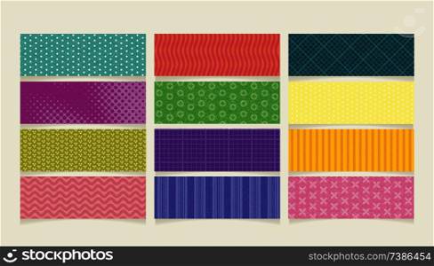 Vintage design templates abstract banners, flyers and posters with geometric shapes, vector. 