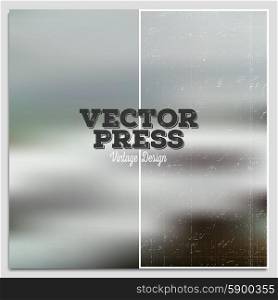 Vintage design vector press template. Summer time poster. Blurred mesh background.. Vintage design vector press template. Summer time poster. Blurred mesh background