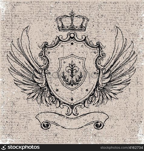 vintage emblem vector illustration