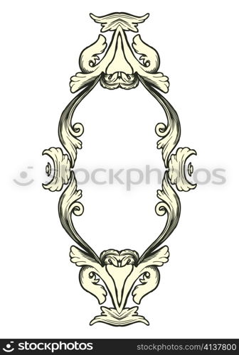 vintage floral frame