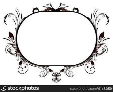 vintage floral frame