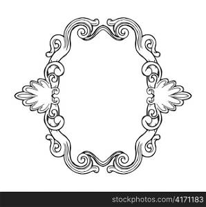 vintage floral frame