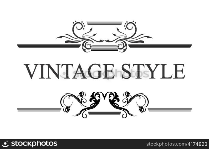 vintage floral frame