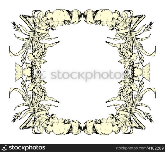 vintage floral frame