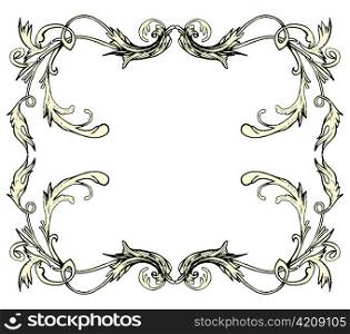 vintage floral frame