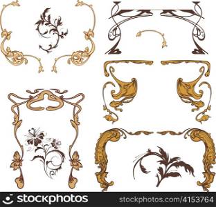 vintage floral frames