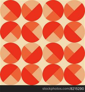 Vintage geometric pattern with circles in the style of the 70s and 60s. Vector illustration. Vintage geometric pattern with circles in the style of the 70s and 60s.