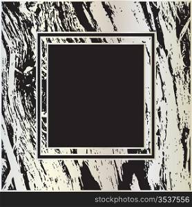 Vintage grunge frame s on a black background