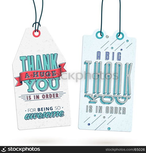 Vintage Hang Tags with Thank You Notes to help you express your gratitude in style