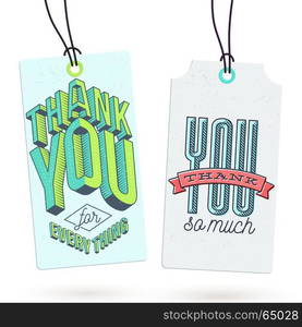 Vintage Hang Tags with Thank You Notes to help you express your gratitude in style