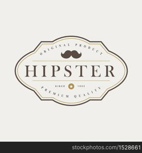 Vintage hipster badges and labels. eps10