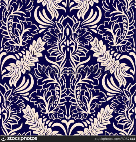 Vintage indian seamless pattern. Floral wallpaper