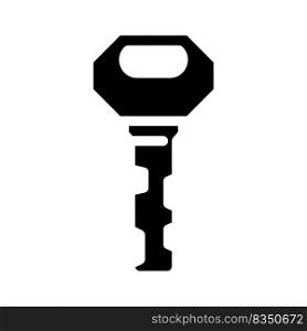 vintage key glyph icon vector. vintage key sign. isolated symbol illustration. vintage key glyph icon vector illustration