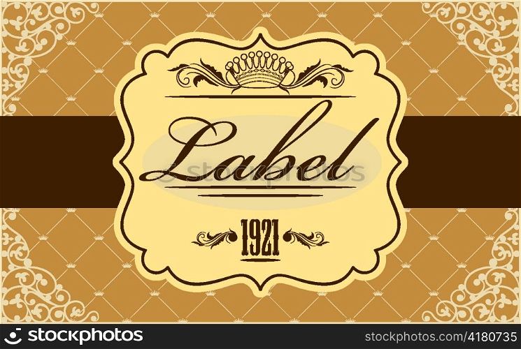 vintage label vector illustration