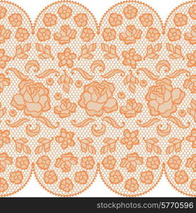 Vintage lace background ornamental flowers. Vector texture.