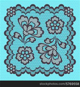 Vintage lace frame abstract ornament. Vector texture.