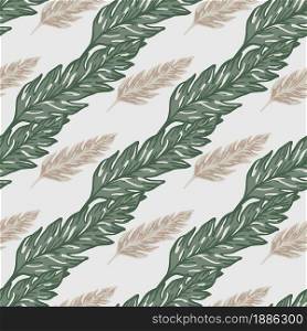 Vintage leaf seamless pattern. Minimalistic leaves ornament. Foliage backdrop. Floral wallpaper. Design for fabric , textile print, wrapping, cover. Vector illustration. Vintage leaf seamless pattern. Minimalistic leaves ornament. Foliage backdrop.