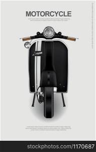 Vintage Motorcycle isolated Vector Illustration