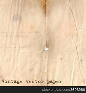 Vintage paper background with grunge texture and holes