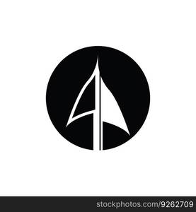 Vintage Retro Rustic Native Arrowhead Spear for Arrow Hunting Hipster Logo Design