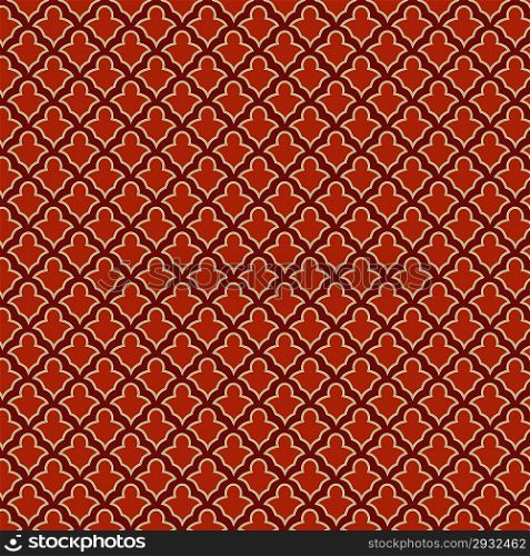Vintage Retro seamless pattern. Red background abstract. Vector detailed.